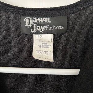 Cute little black and gold stripe sheath from Dawn Joy in Size 8